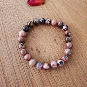 Bracelet perles Rhodonite 8mm