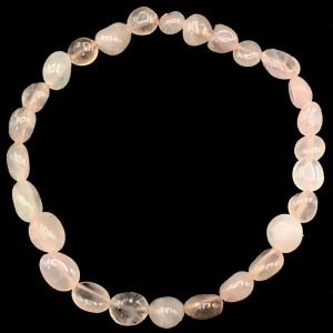Bracelet pierres roulées Quartz rose