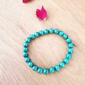 Bracelet perles Malachite 8mm