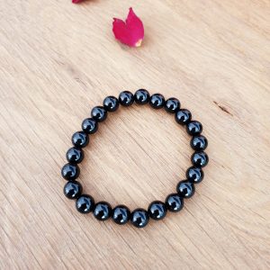 Bracelet perles Onyx 8mm