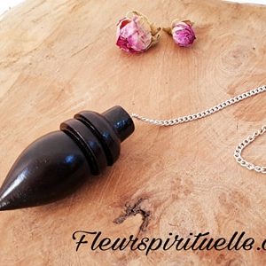 Pendule Goutte en Bois de Rose