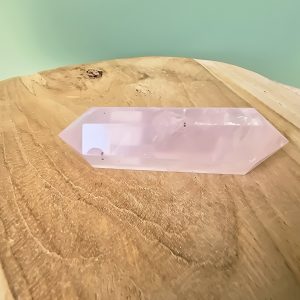 Double pointe en Quartz Rose