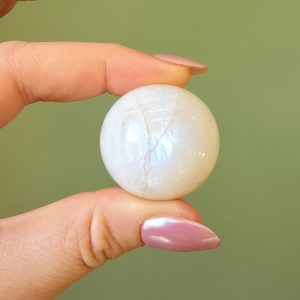 Sphère Pierre de lune bleu N1