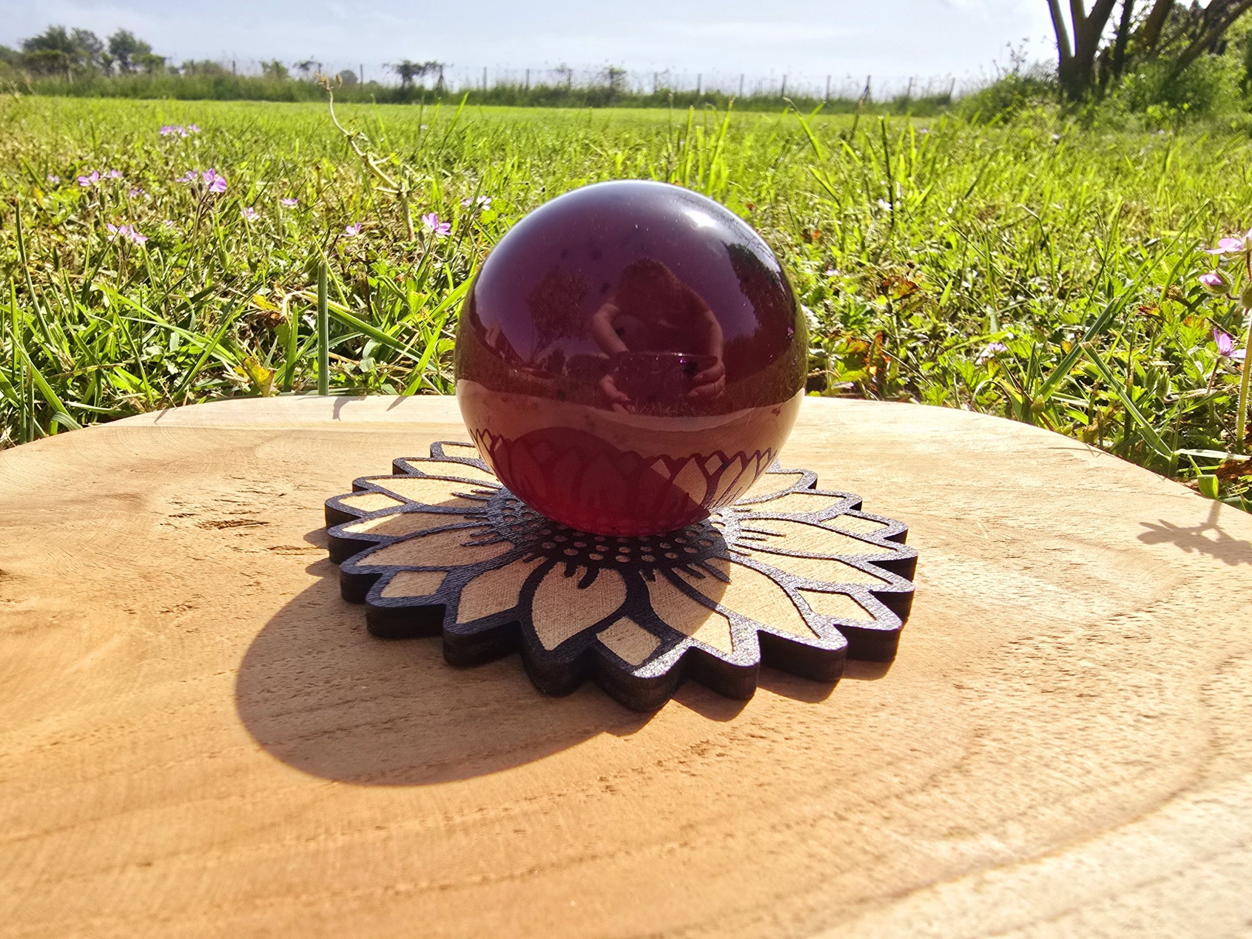 Sphère en Ambre d'Indonésie