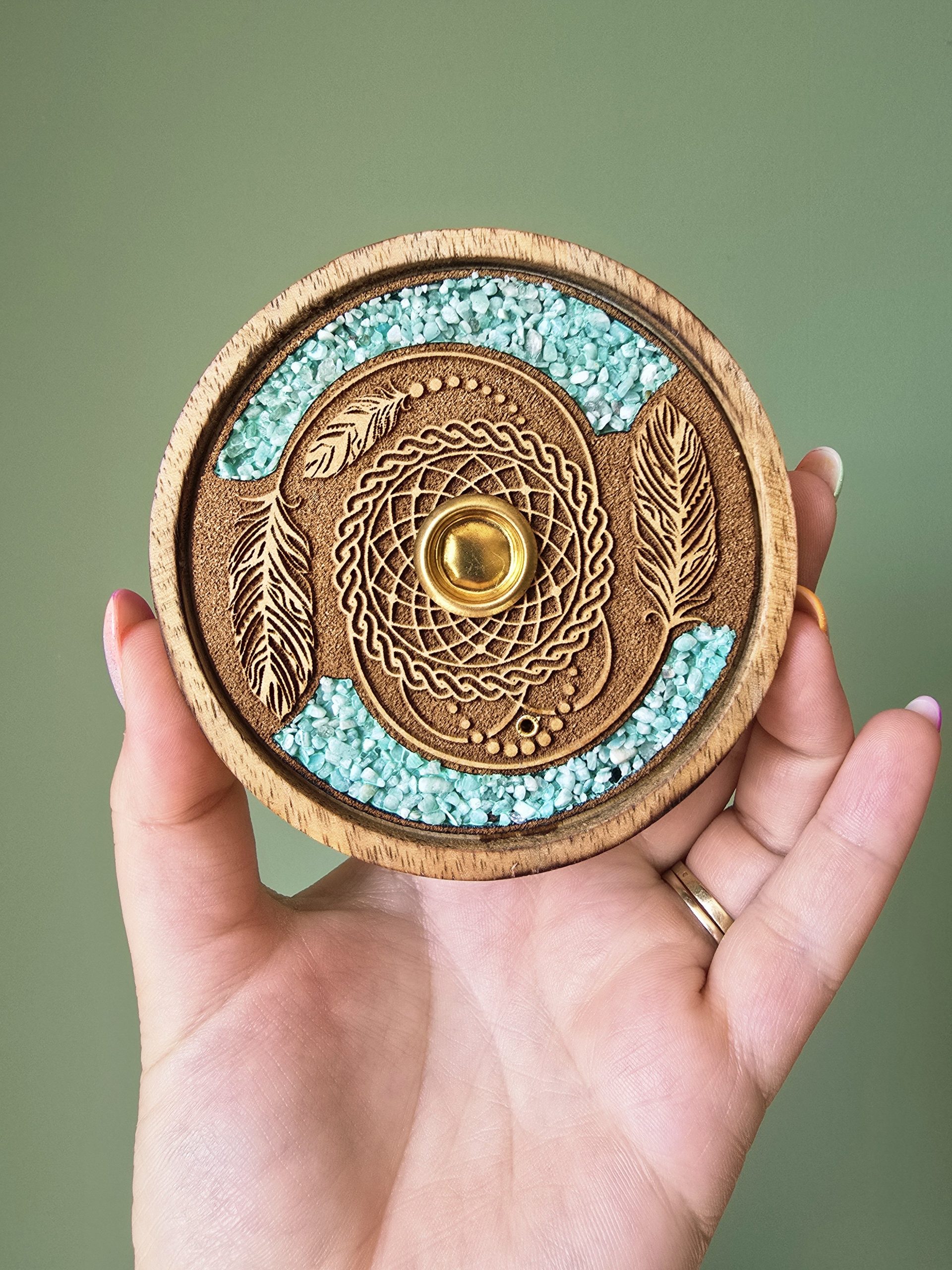 Porte Encens Amazonite