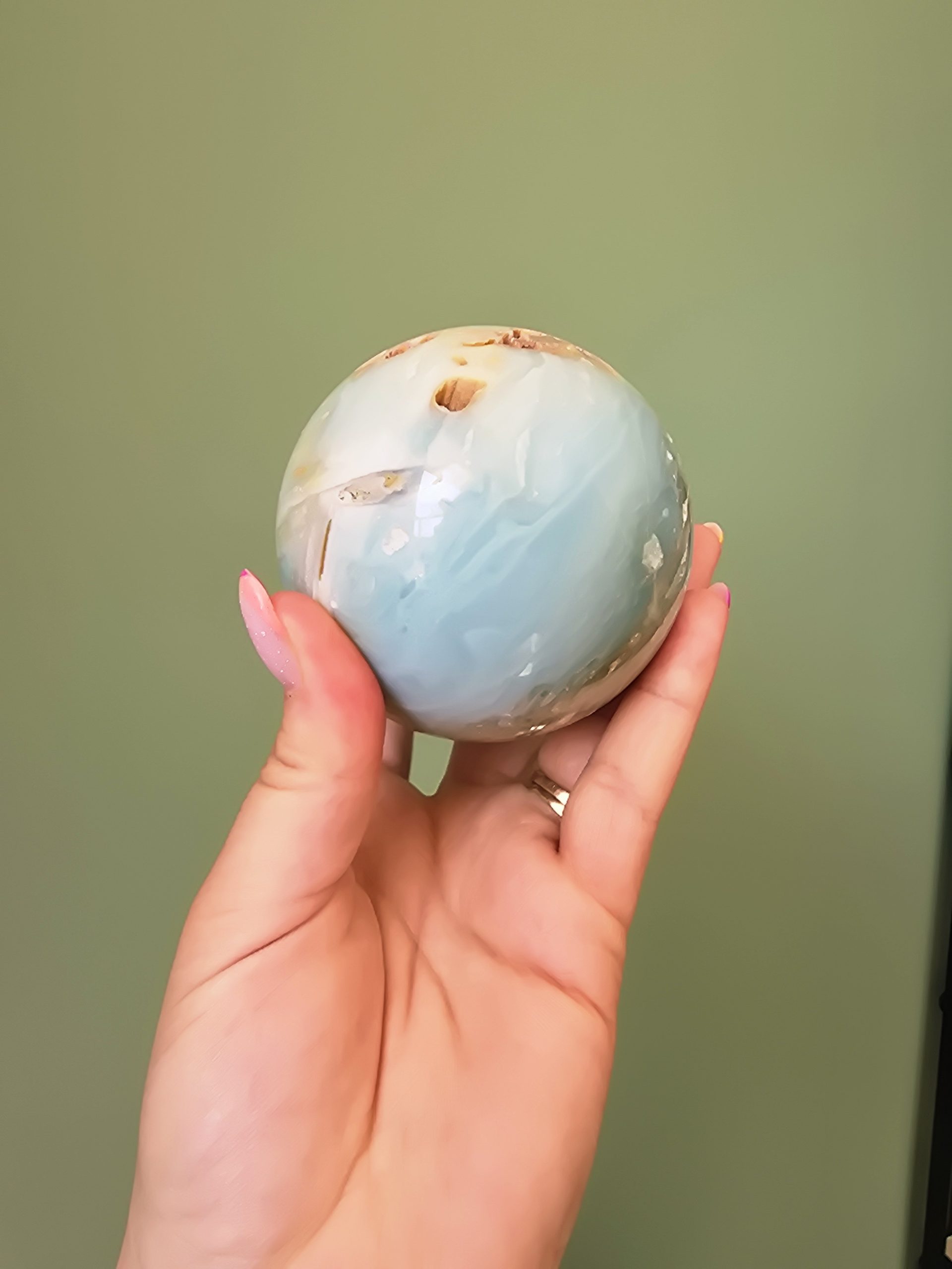 Sphère en Calcite Caraïbes