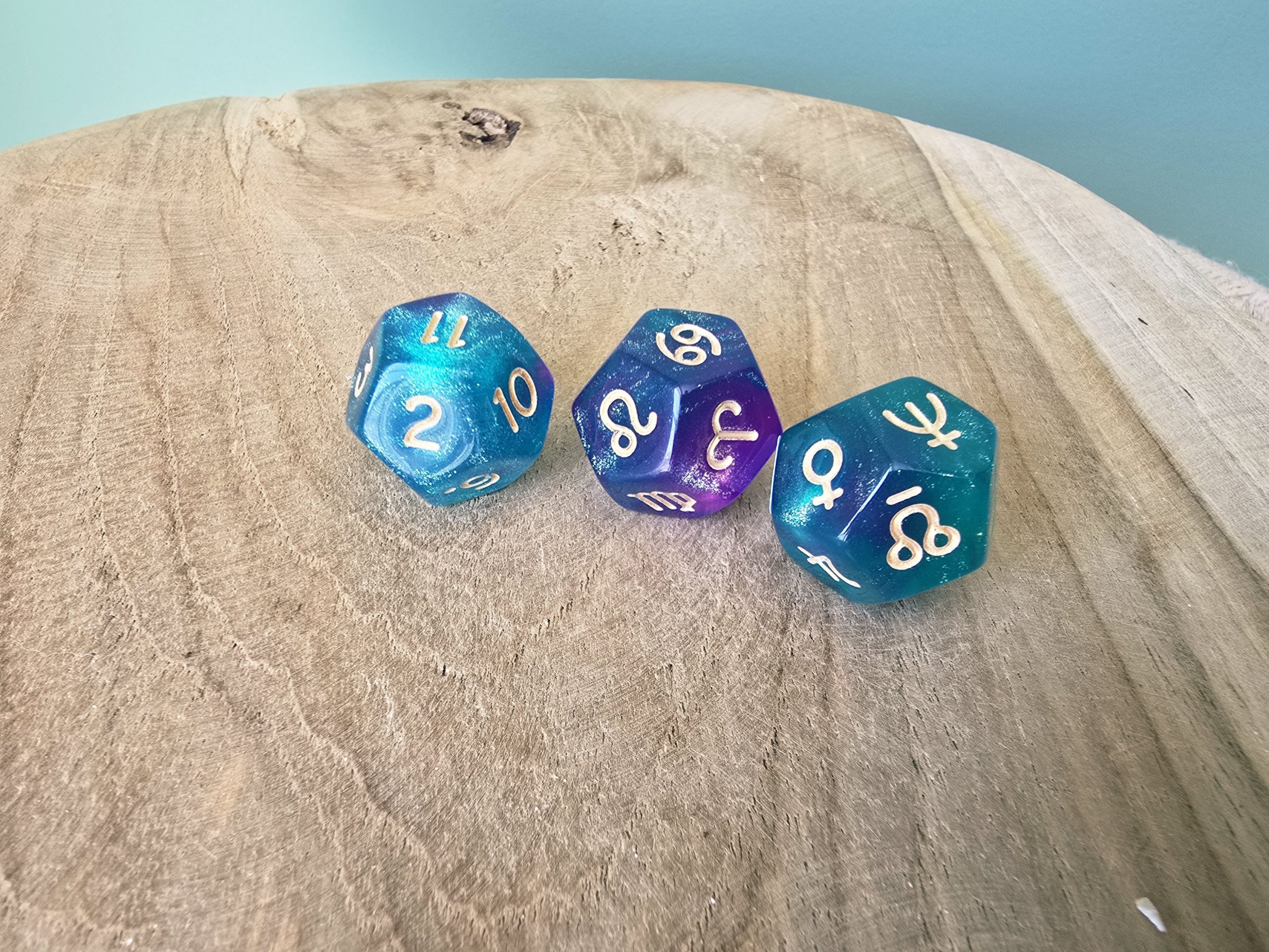 Dés Astrologiques en résine