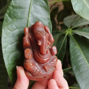 Ganesh en Aventurine Rouge Inde