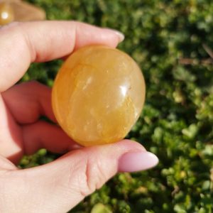 Galets en Calcite Miel