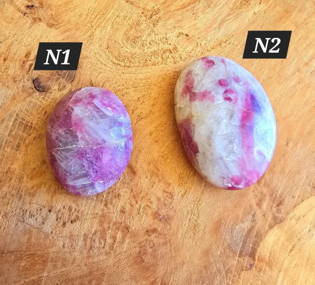 Galets en Tourmaline Rose