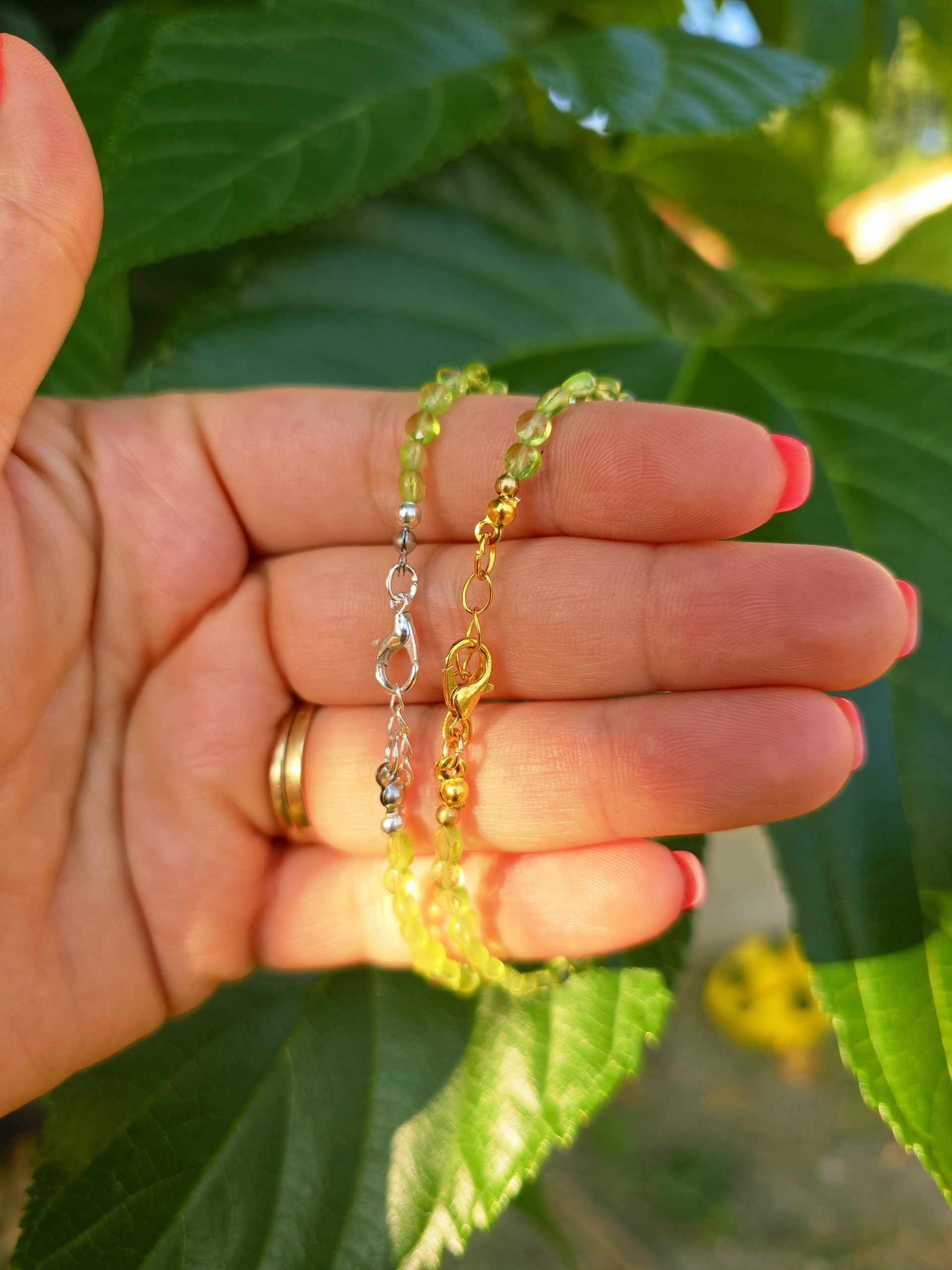 Bracelets Peridot A facettés – Image 2