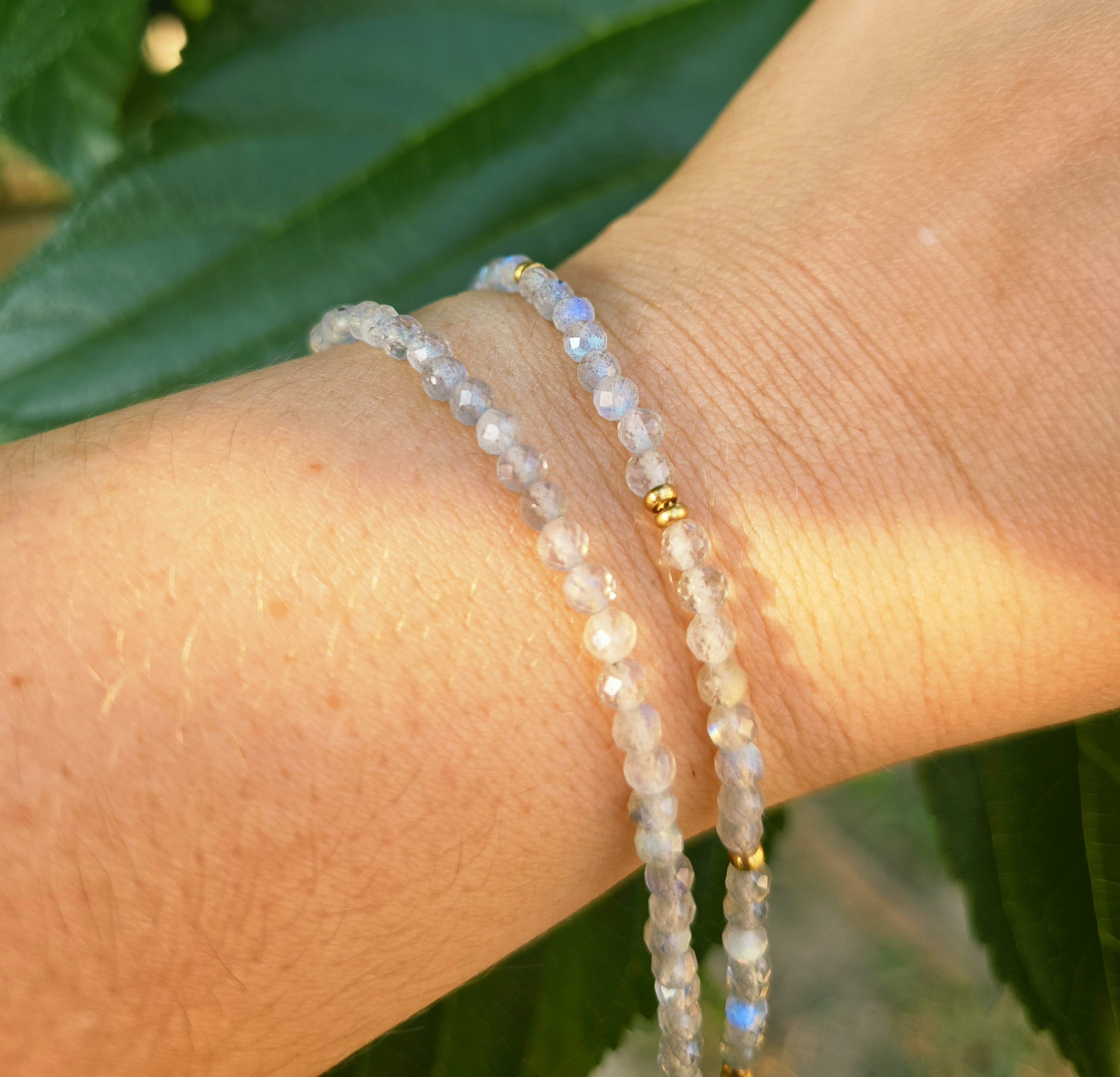 Bracelets Labradorite AA facettés – Image 2