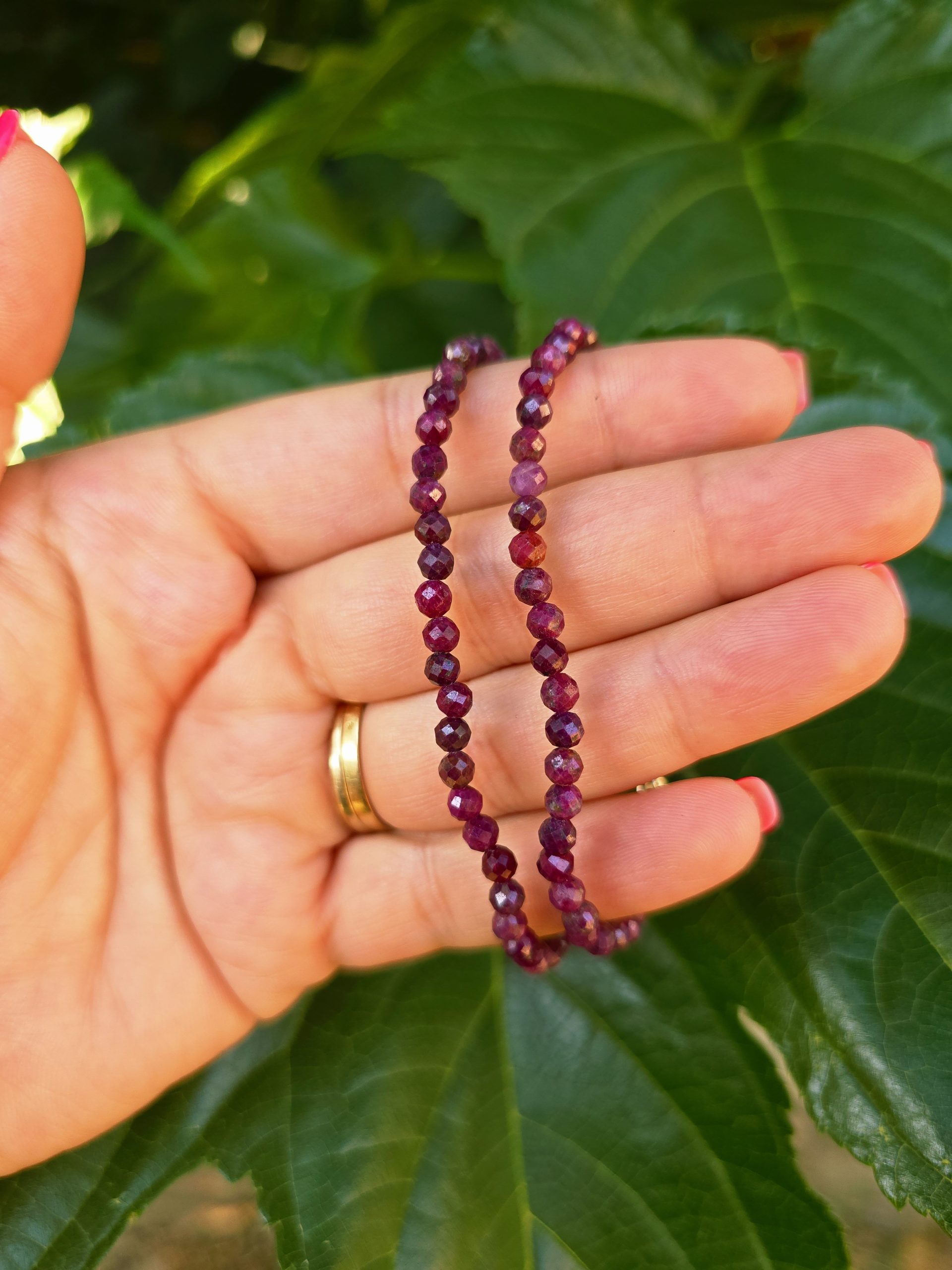 Bracelets Rubis AA facettés – Image 2